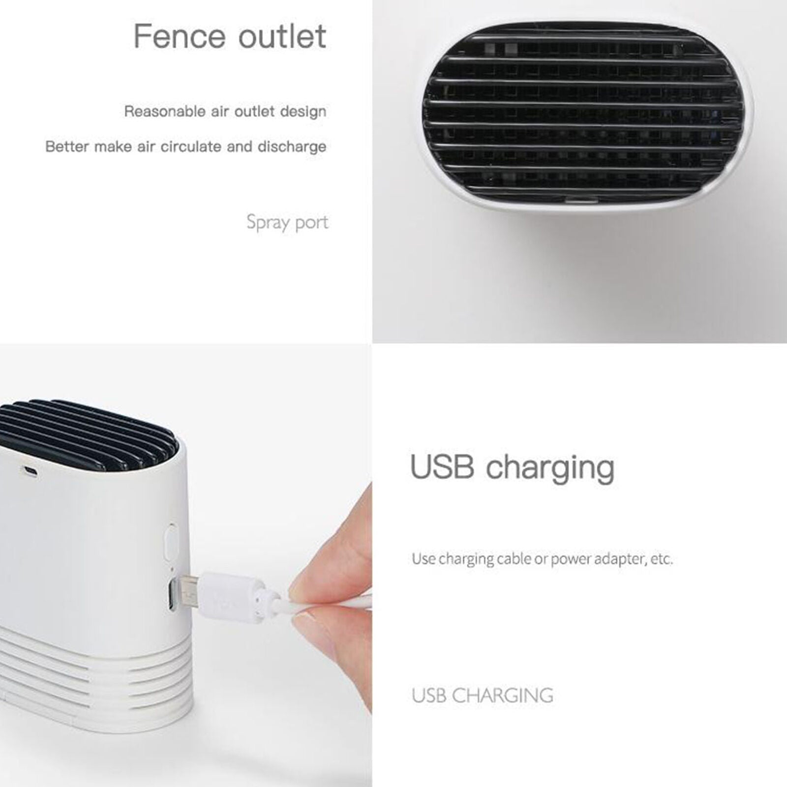 New Wearable Portable Personal Necklace Air Purifier Rechargeable Negative Ions