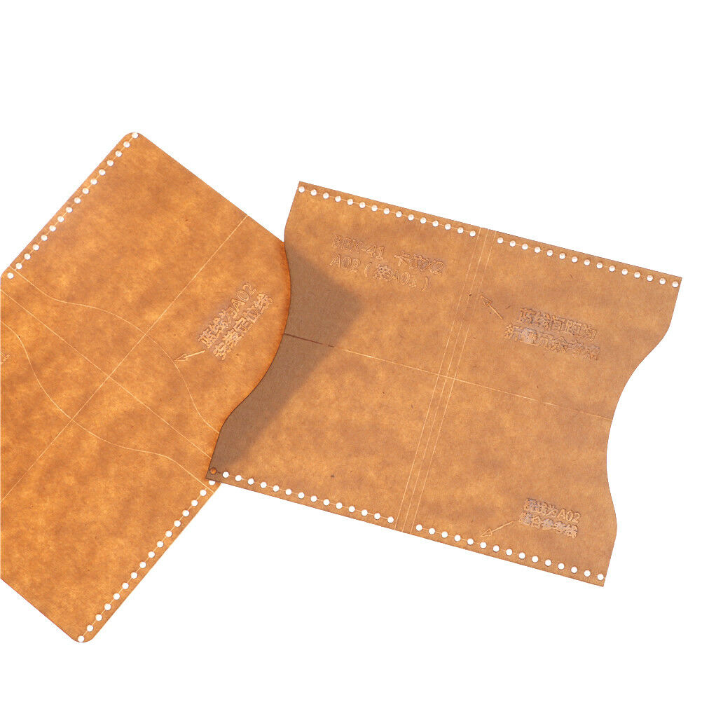 2pcs Acrylic Clear Craft Pattern Template Tool For Leather Wallet Bag Craf.l8