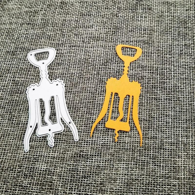 Wine Bottle Opener Metal Cutting Dies Stencil DIY Scrapbooking Album Paper Card