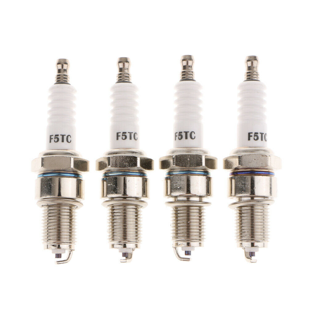 4 Pieces Motorcycle Automobile ATV Standard Spark Plug F5TC BP7HS