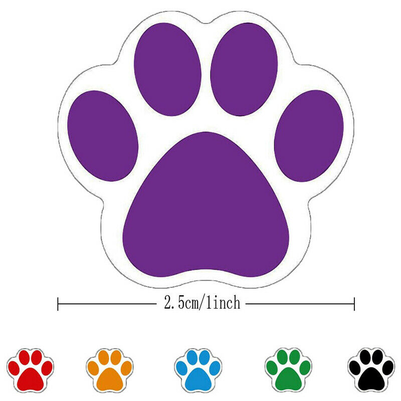 500pcs Dog Cat Bear Paw Labels Stickers of 6 Colors Sealing Label Decorat.l8