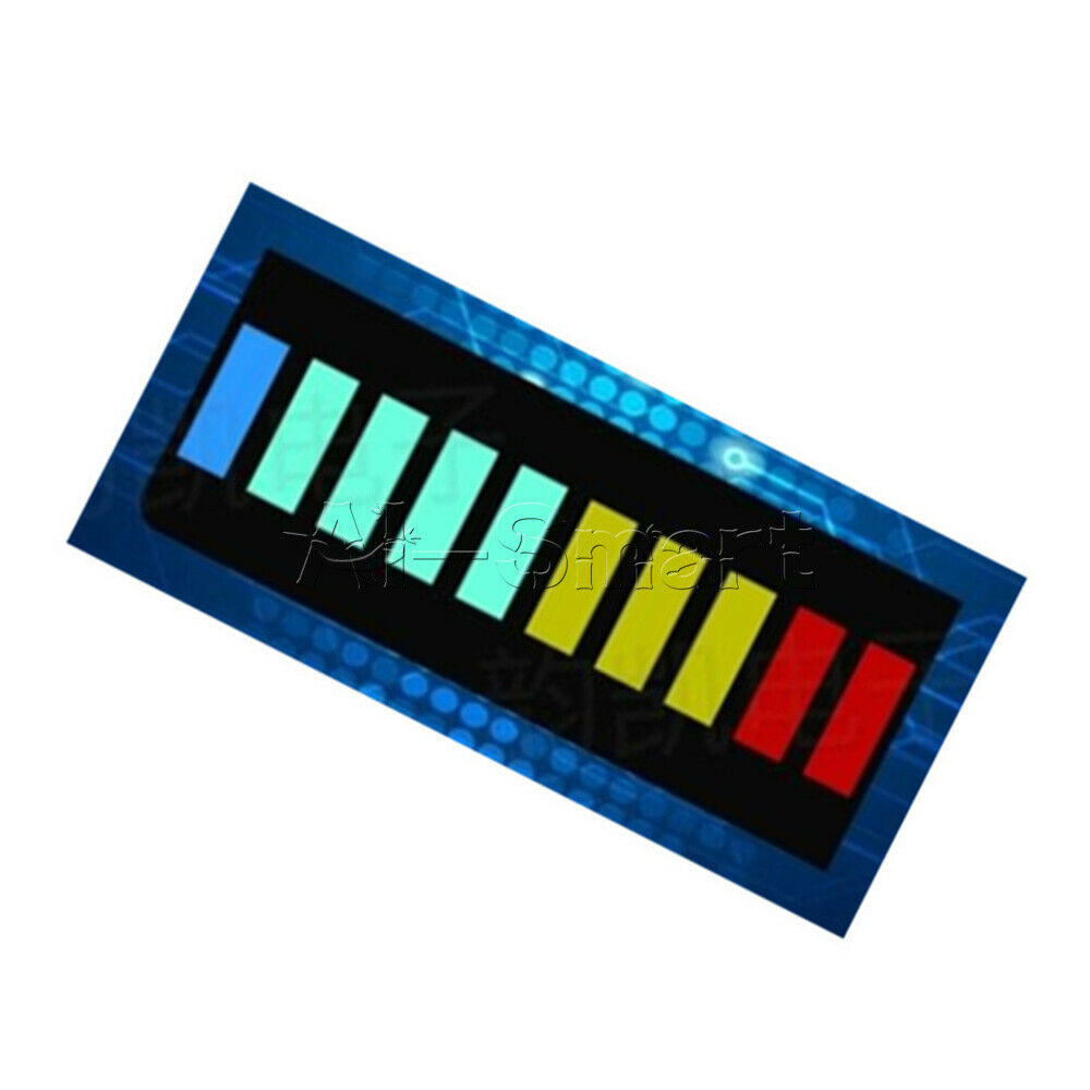 5PCS Colorful 10 Segment LED BAR Graph Indicator DIP Blue Green Yellow Red