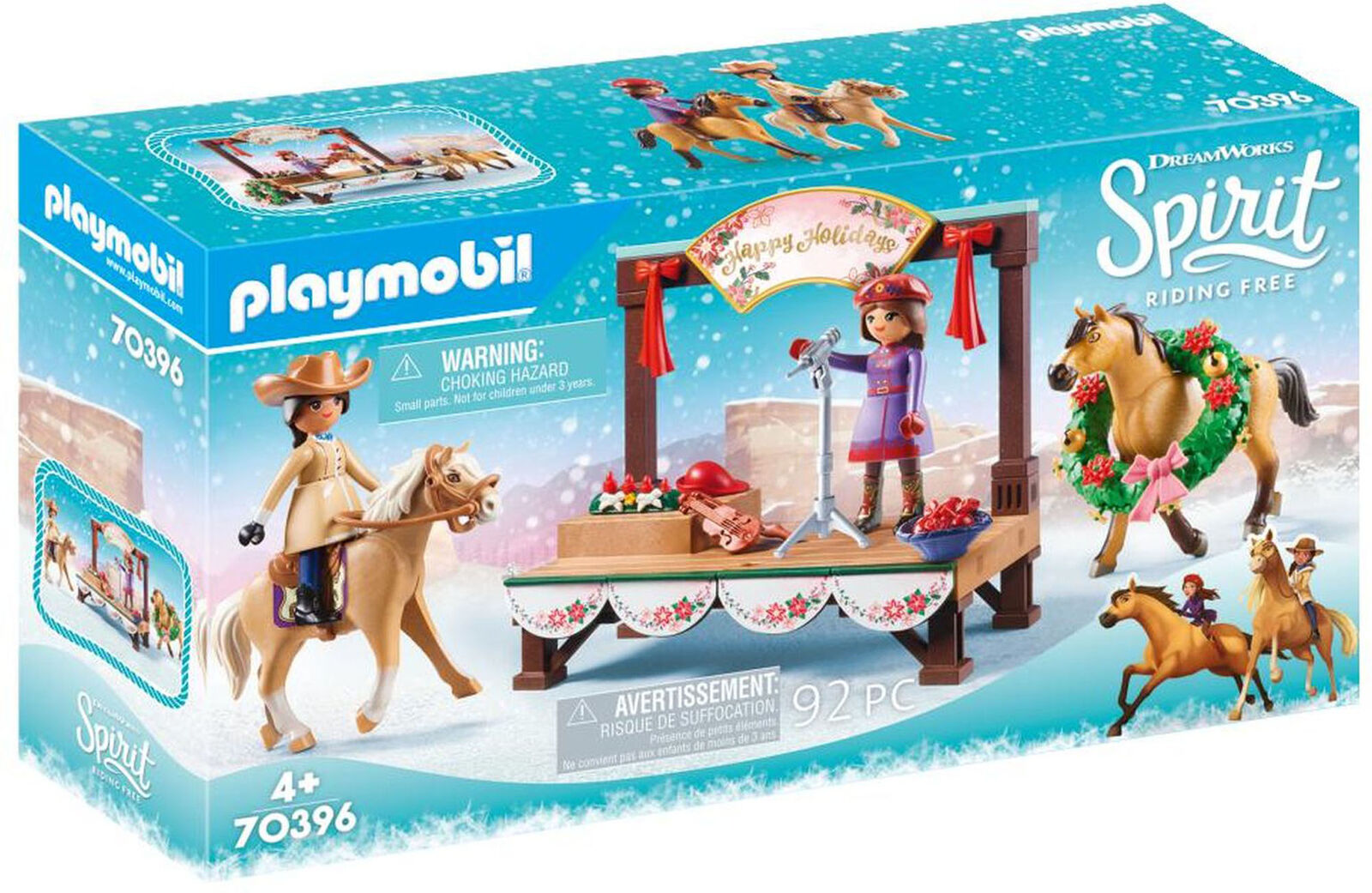 70396 Playmobil DreamWorks SpiritÂ© Christmas Concert Suitable for ages 4 years a