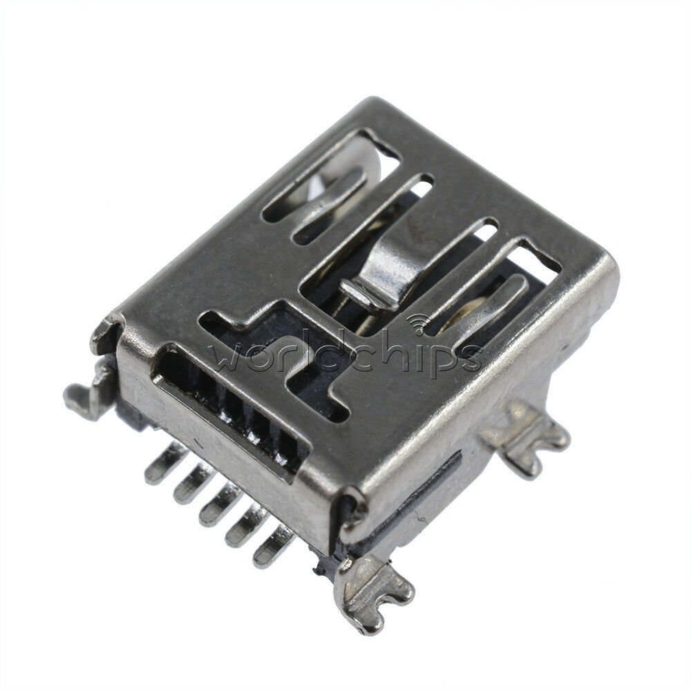 10Pcs Mini USB Type B Female 5-Pin SMT SMD Socket Jack Connector Port PCB Board