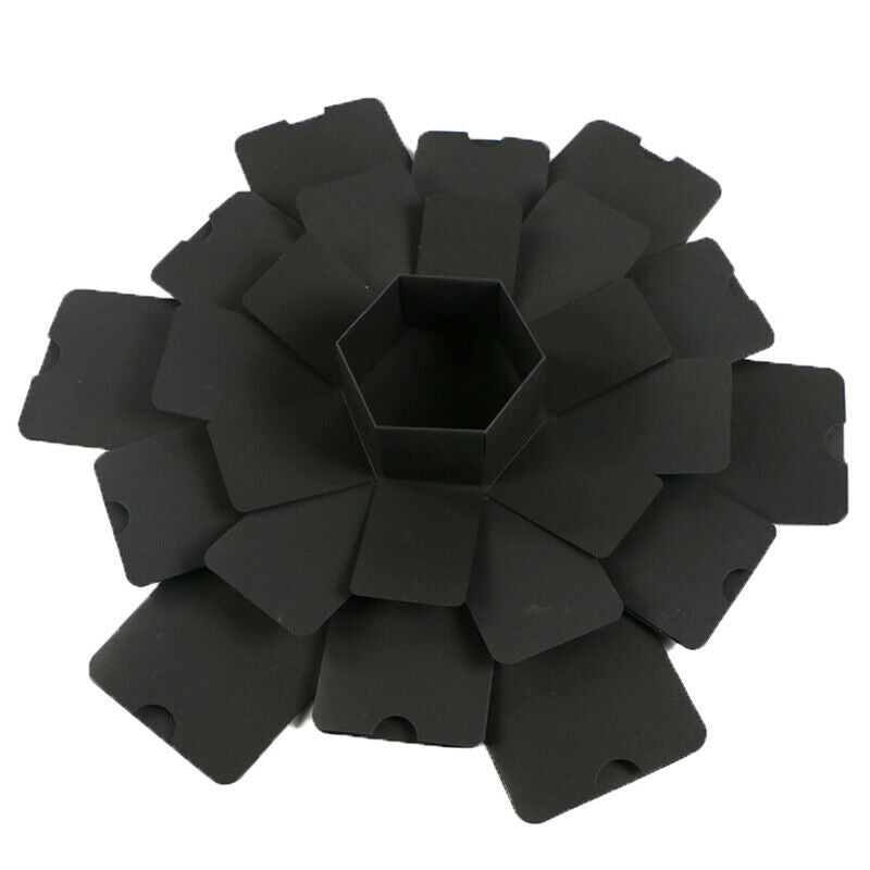Hexagon Surprise Explosion Box DIY Handmade Scrapbook Photo Album Gift BoxS TL