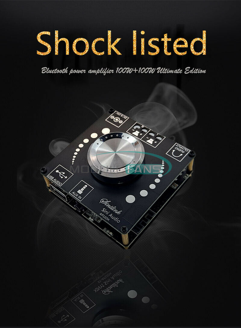 XY-AP100H 100W+100W Dual TPA3116D2 Bluetooth 5.0 Stereo Audio Digital Power