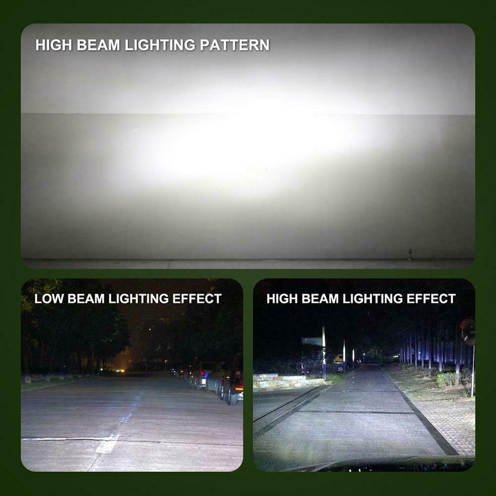 1 Pair H4 LED 72W 6500K 8000LM S4 Car Headlight Hi/Lo Beam Bulbs Waterproof