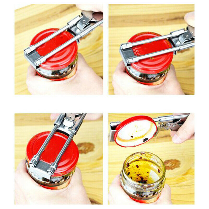 Multifunctional Beer Bottle Opener Adjustable Stainless Steel Manual Lid OpenI7