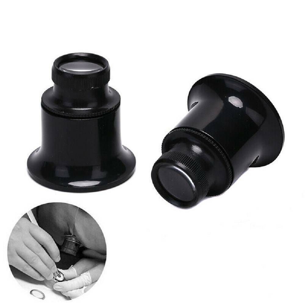 20X Pocket Magnifying Glass Jewellers Loupe Jewellery Eye Lens Magnifier Loop US