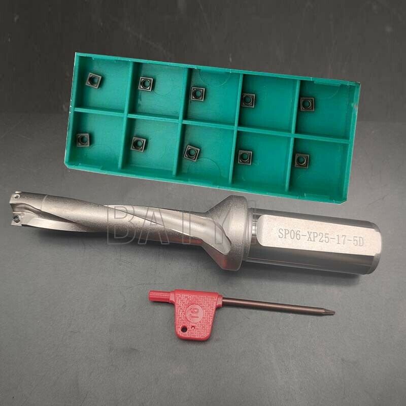 SP-17-C25-5D 17mm U drill indexable drill +10PCS  SPMG050204 DG U drill  insert