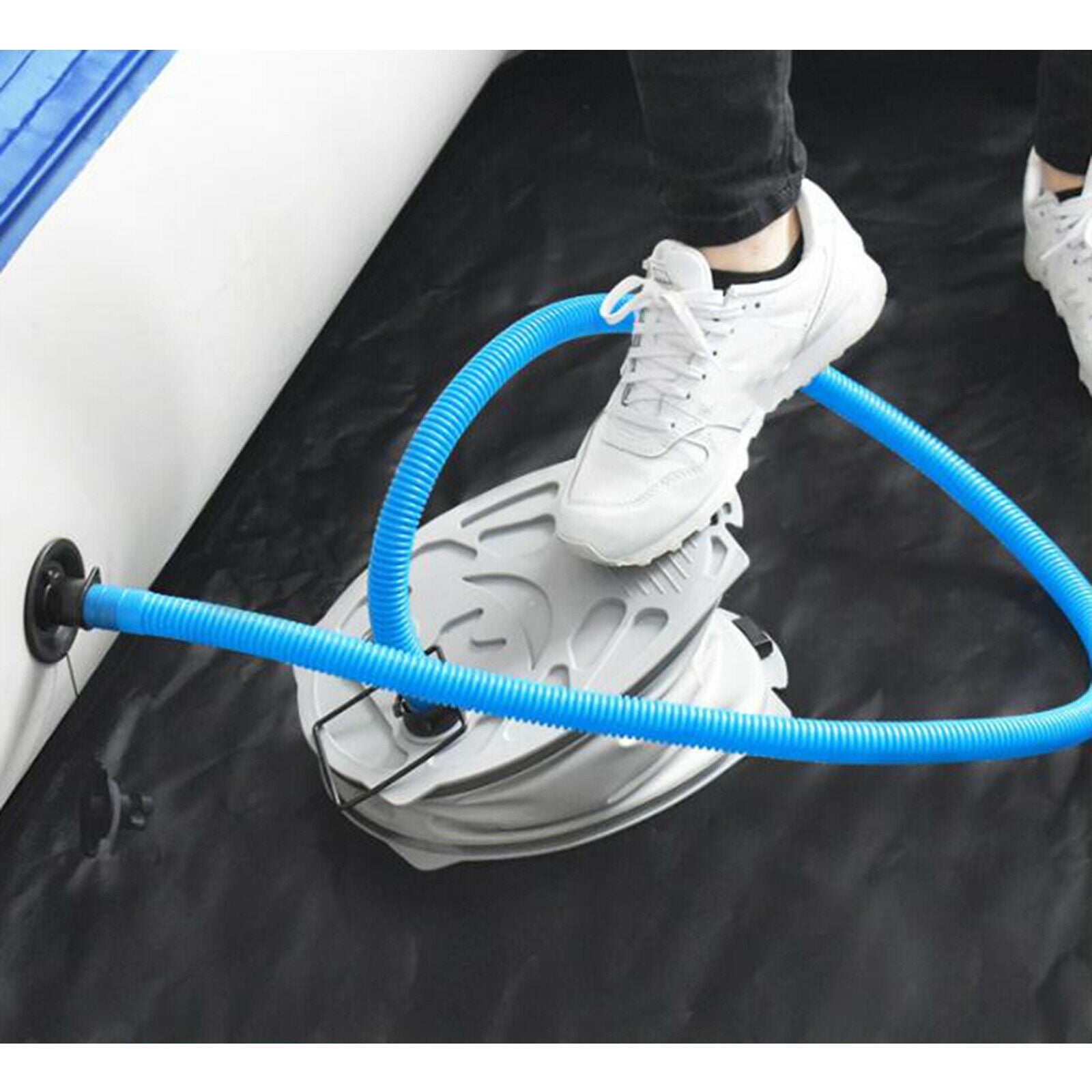 Portable Foot Air Pump W / Hose Inflator for Kayak Inflatable Canoe Pool