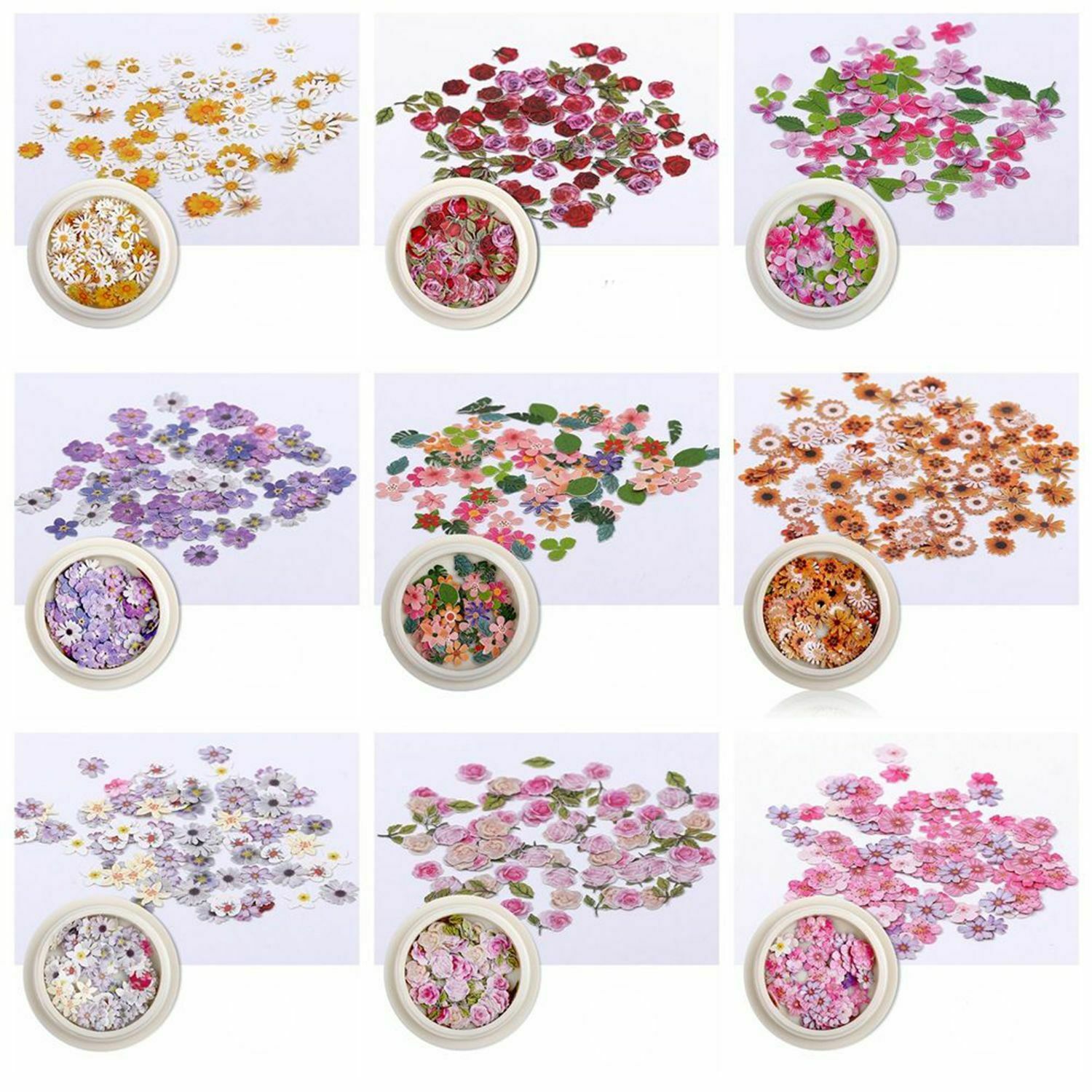 Designs Wood Pulp Flakes Ultrathin Nail Paillettes Nail Art Sequins Holographic