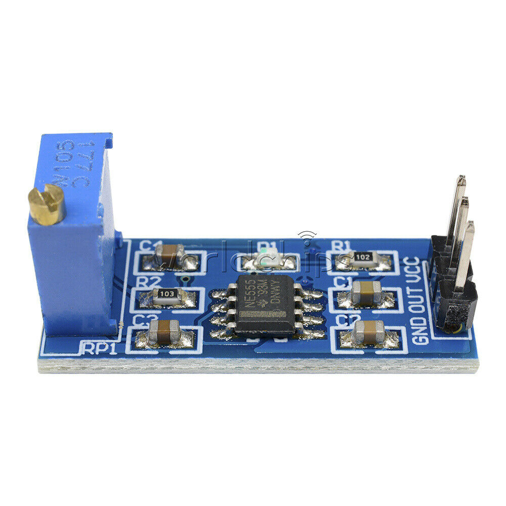 NE555 IC Pulse Signal Generator Module Frequency Adjustable Square Wave Ouptut