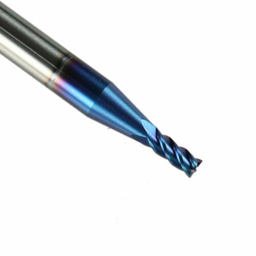 2Pcs  2.5mm Solid Carbide End Mill CNC Milling Cutter Drill 4 Flute HRC65