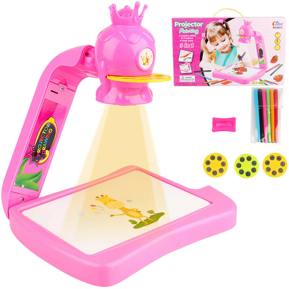 Children Multifunction Drawing Board Projector Painting Educational Tool Gift