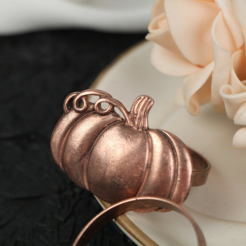 Bronze Pumpkin Napkin Buckle Bronze Pumpkin Napkins Halloween Napkin R MLC XC
