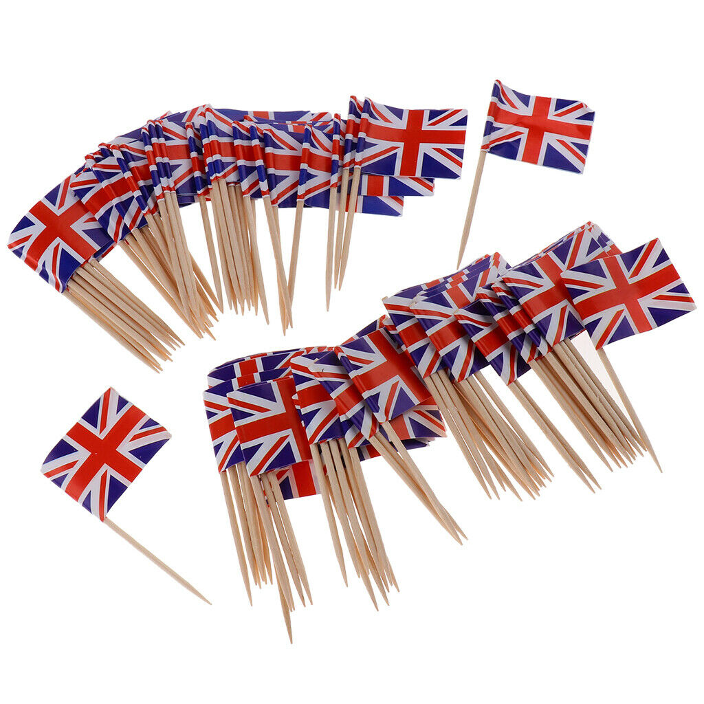 Toothpick Wood Toothpicks Decorative Flag Toothpicks Cake Decorations Party