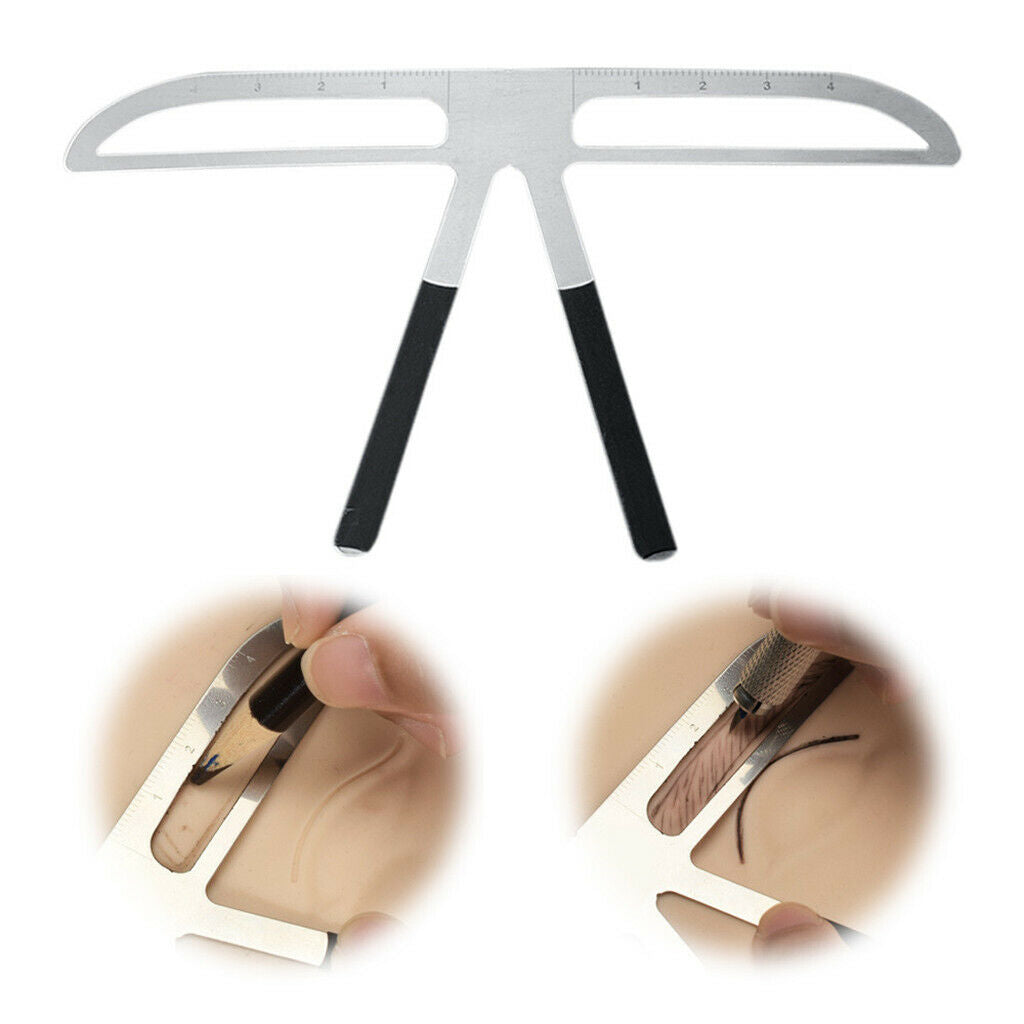 Microblading Eyebrow Makeup Reusable Measuring Shaper  Ruler Tool - Standard