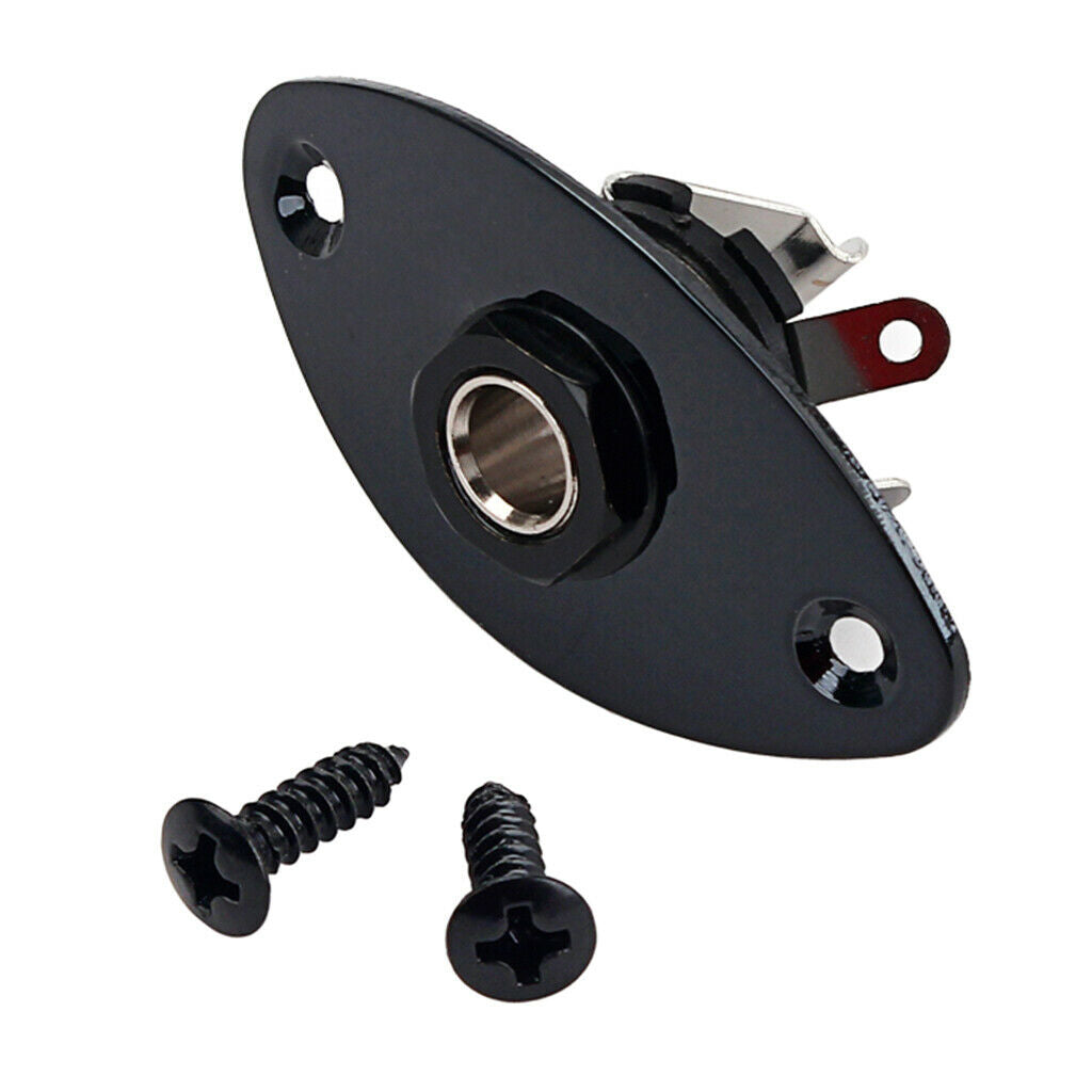 Oval Guitar Socket Plate For Electric Bass Cigar Box Spare Parts