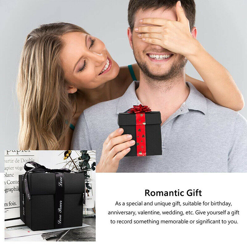 DIY Explosion Box Gift Surprise Love Paper Box Gift Memory Scrapbook Photo A_DD