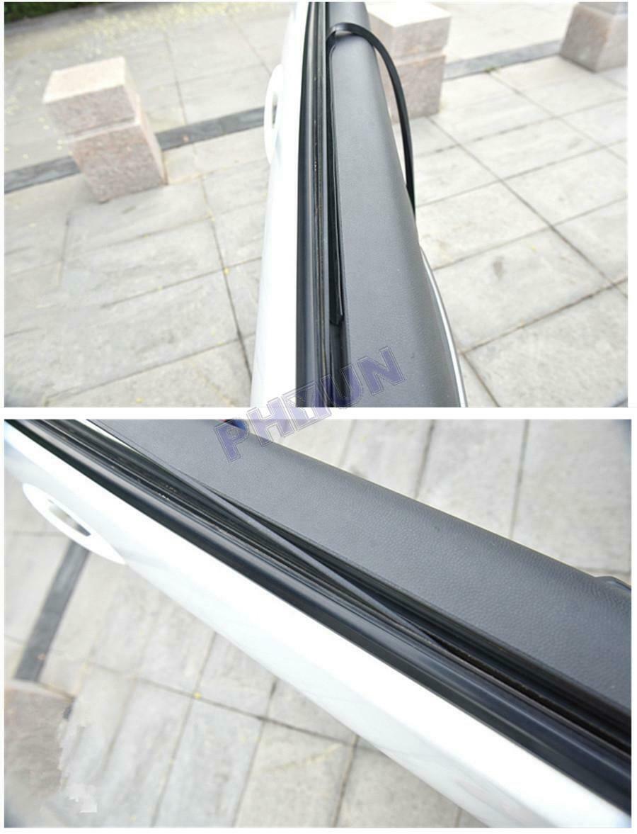 26FT Car Window Door Sealed Strips V Type Weatherstrip Black Rubber Universal