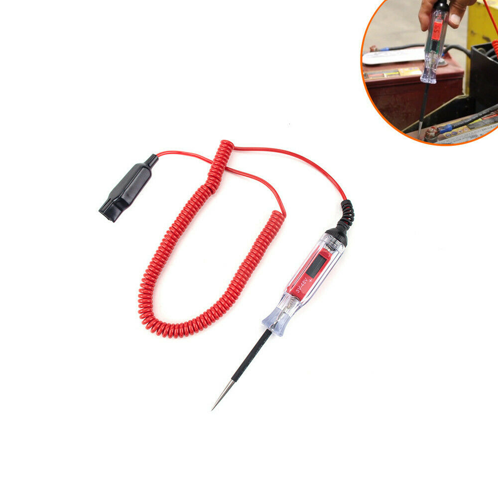 Car Truck Low Voltage Light Tester 3-48V Digital LCD Circuit Tester  Spring Wire