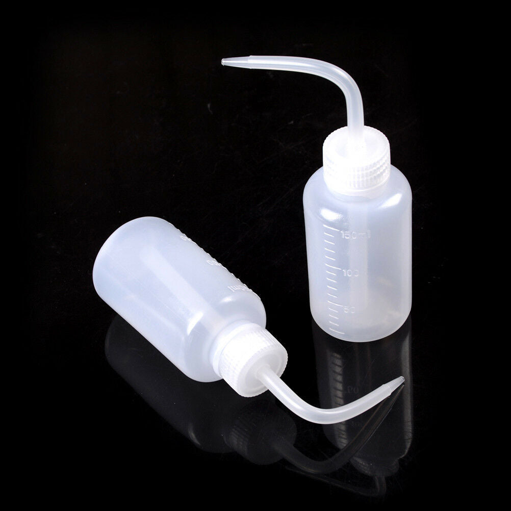 2pcs Transparent Tattoo Green Soap Wash Clean Squeeze Diffuser Bottle 150.l8