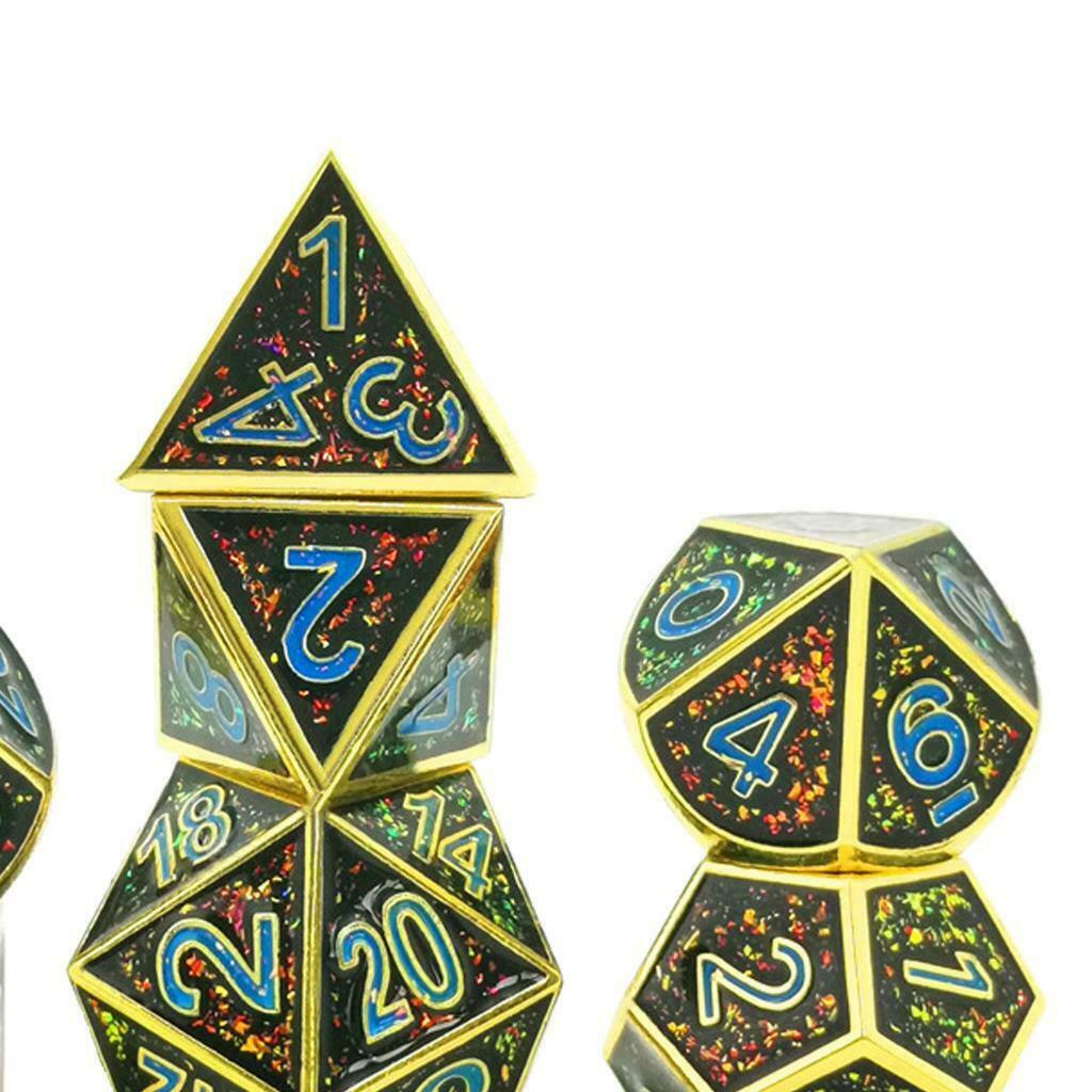 7PCS Multi Side Dice D4 D6 D8 D10 D12 D20 for Role Play Party Board Game #3