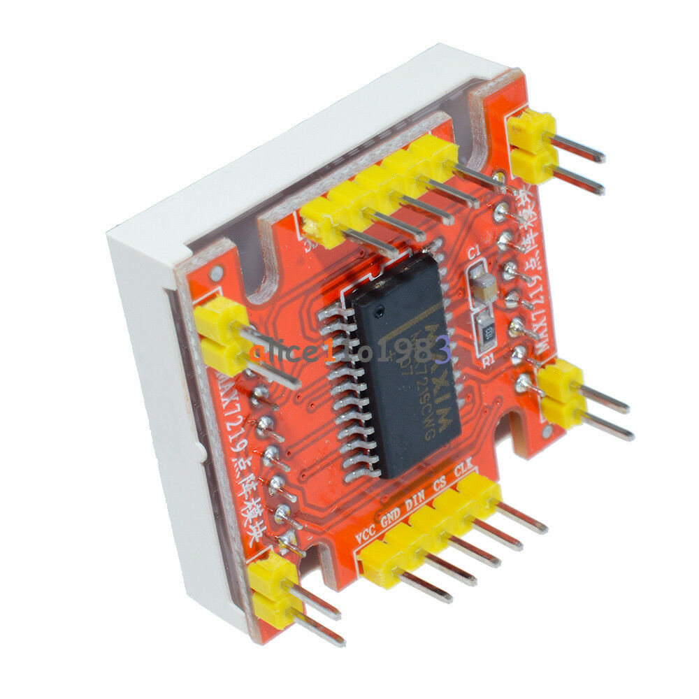 Red MAX7219 Dot Matrix Module Arduino Microcontroller Module