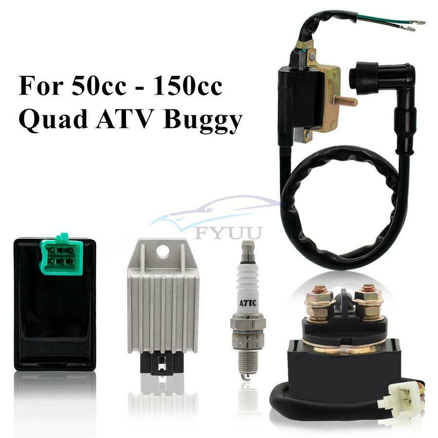 12V 4-Pin Regulator/Rectifier Ignition Coil For 50\70\90\140cc ATV Scooter Bike