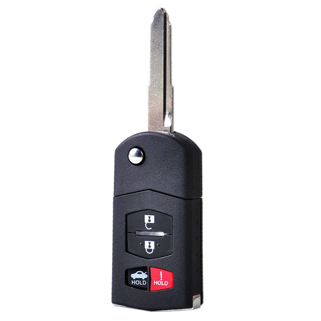 4 Button Folding Remote Keyless Key Shell Fob Housing Fit for Mazda 3 6 MX-5 An