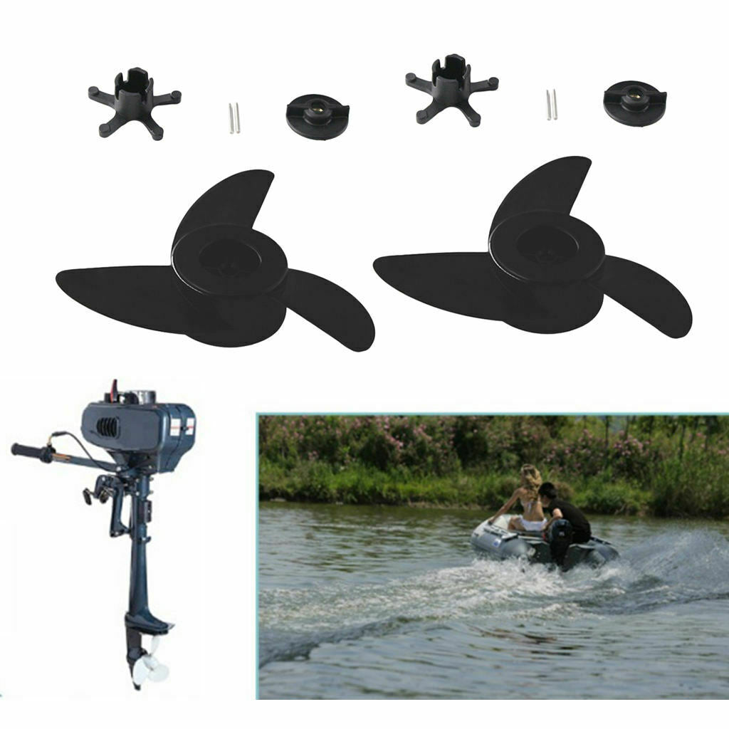 2 Pieces Kayak Propeller Fishing Boat Prop Blades Outboard Accessories