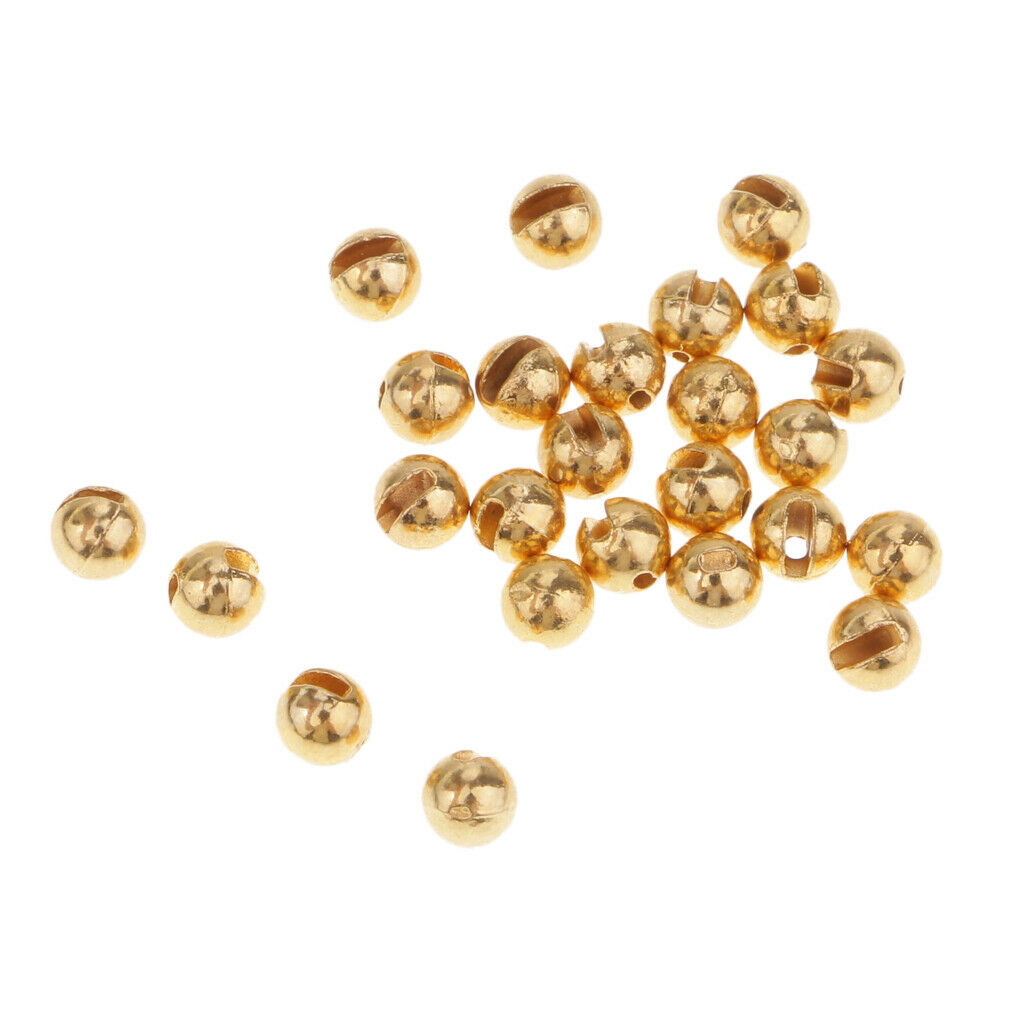 3X of 25 Fly Tying Beads Slotted Tungsten Beads 5 Sizes Heavy Deep Nymphs 3.0mm