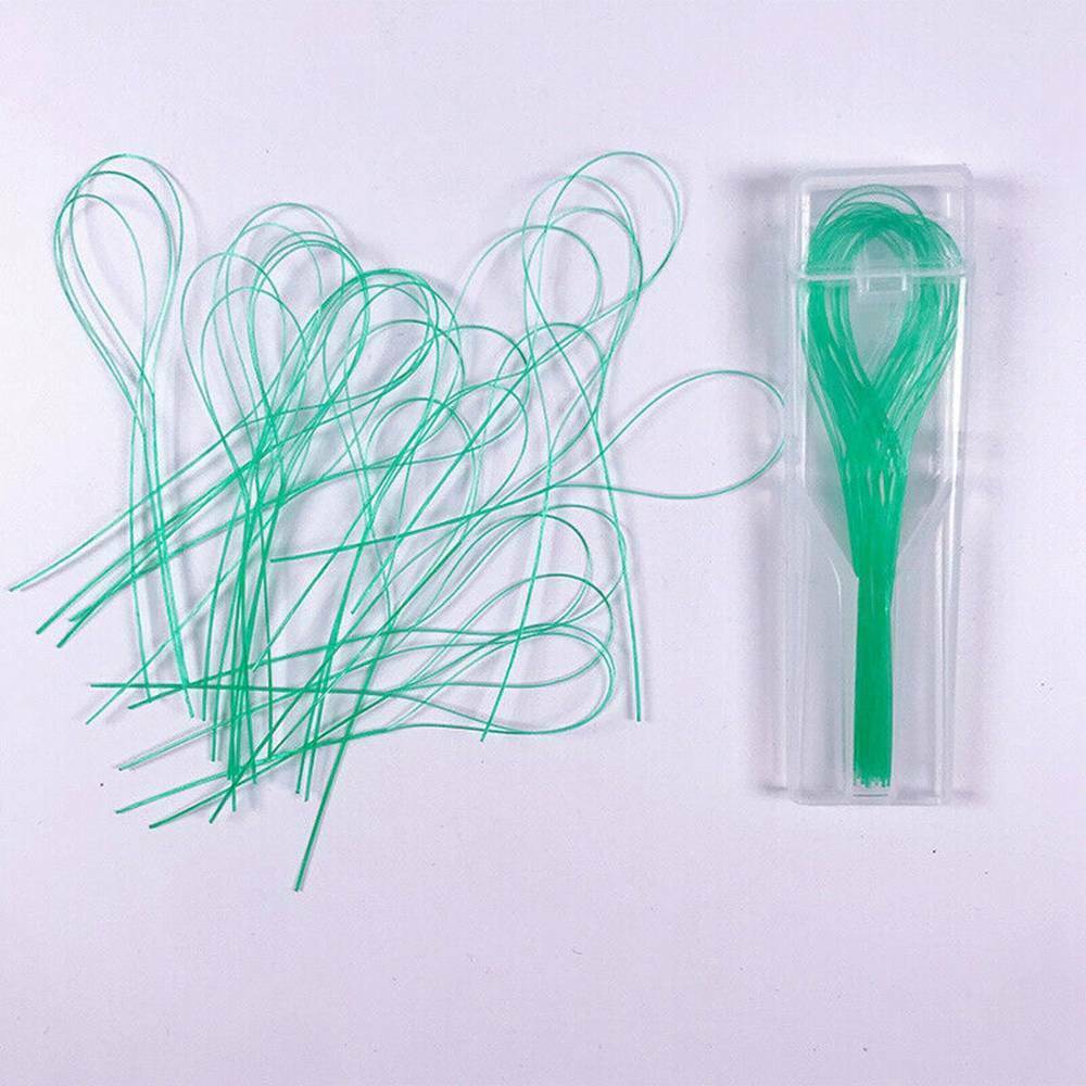 Lots 105x Dental Floss Threaders Simple Loop W/ Case For Braces Bridges Implants