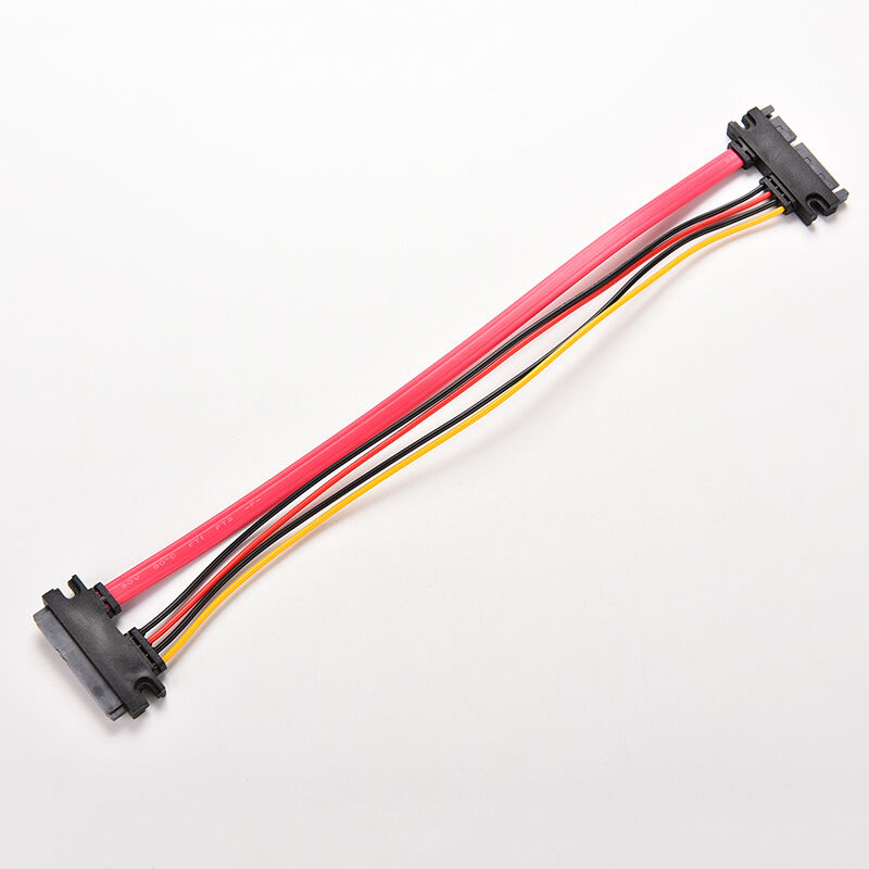 1x 22 Pin 7+15 pin Male To Female SATA Data HDD Power Combo Extension Cab.l8