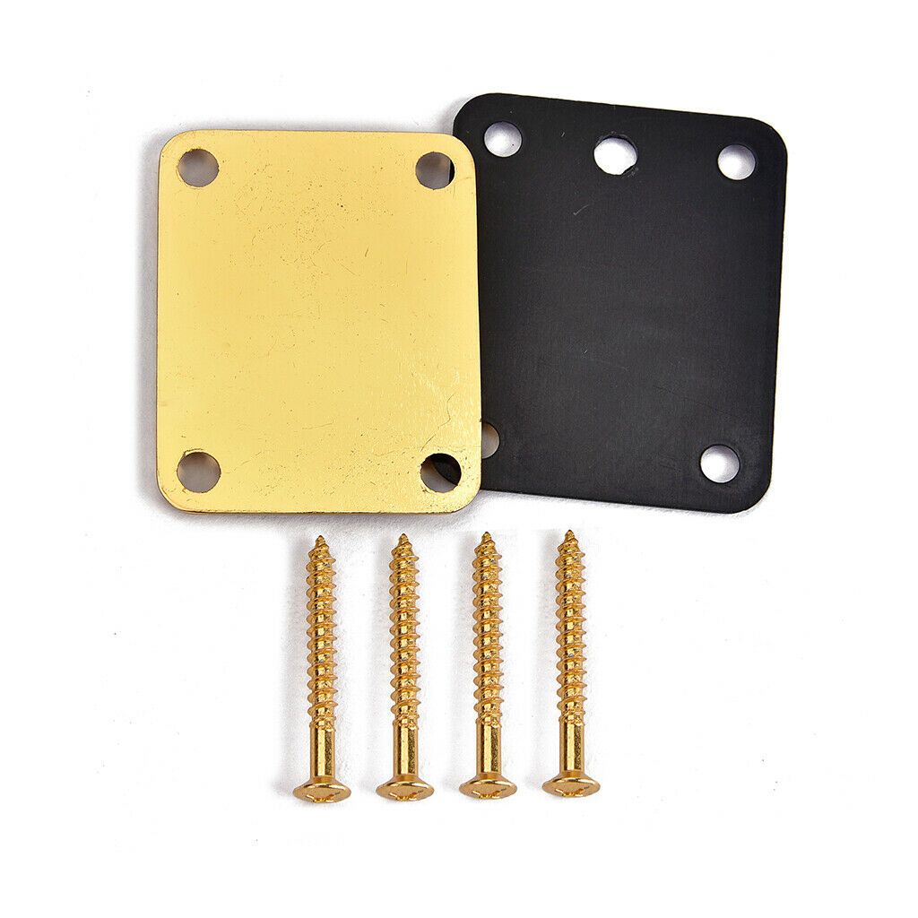 Finest Tiger Pattern Neck Plate w/ Screws for Electric Gutar