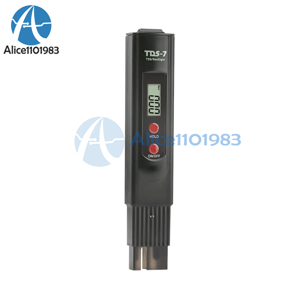 TDS-7 Digital Display LED Backlight Water Quality Detector Tester 0-9999PPM