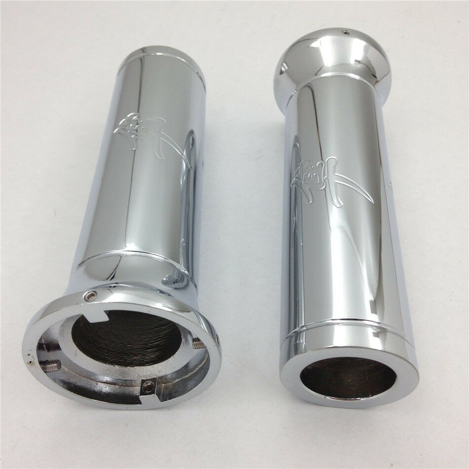 Chrome handlebar grips for SUZUKI GSXR GSX-R 1300 R GSX1300R Hayabusa 1982-2013
