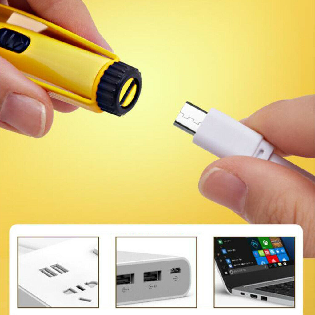 USB LED Flashlight Earpick Ear Cleaner Wax Removal Tool +Magnifier Style 2
