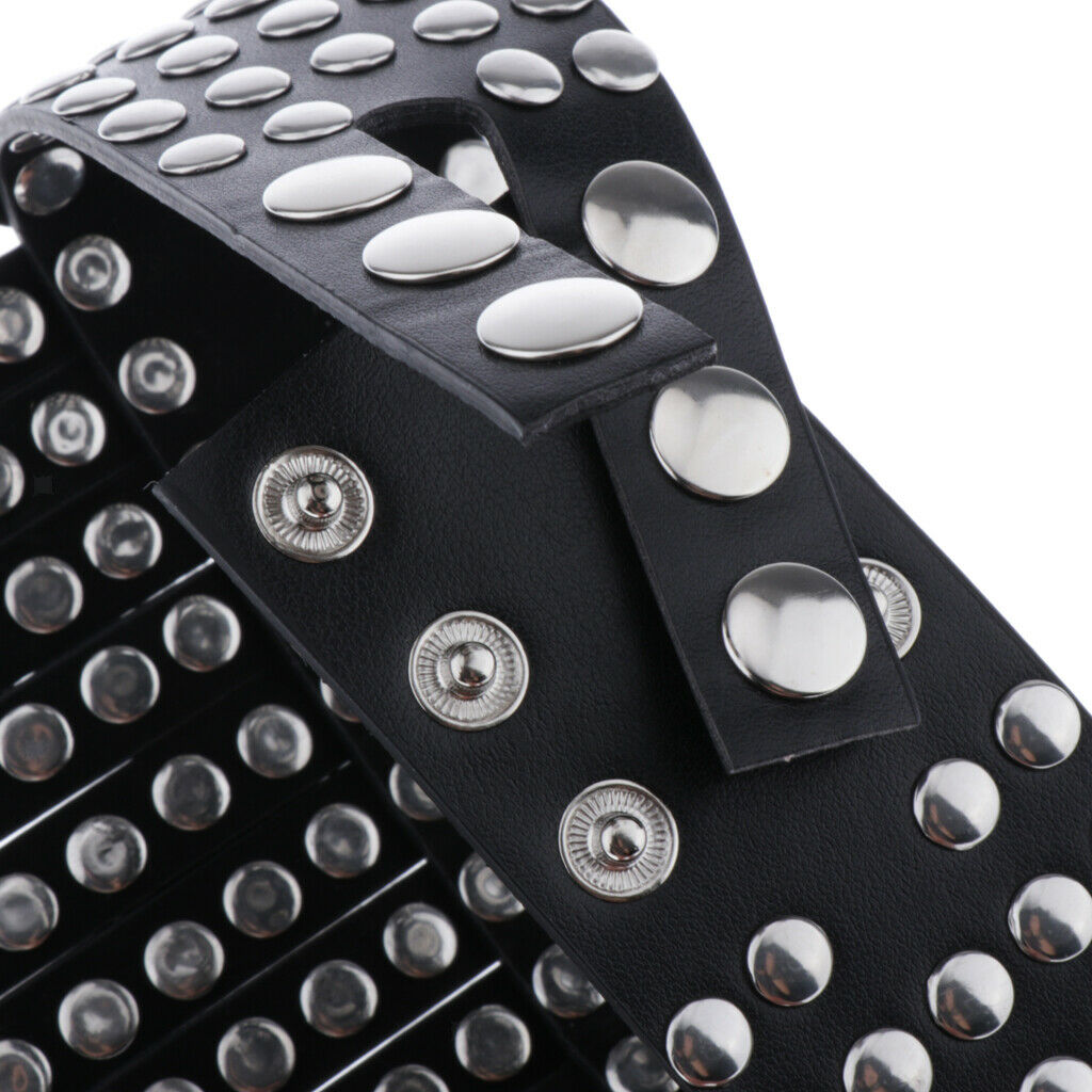 Harajuku Choker Necklace Faux Leather Full Rivets Fashion Clavicle Necklace