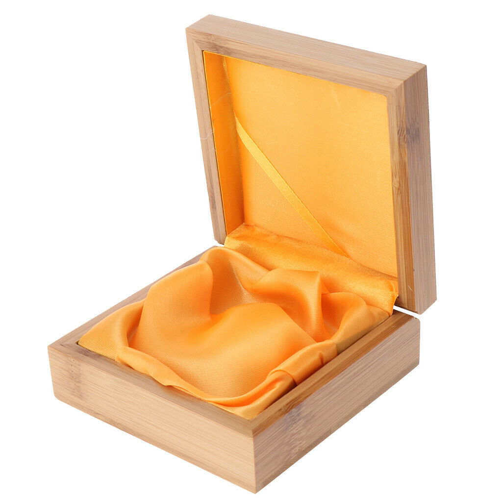 Wooden Jewelry Display Box Bracelet Bangle Storage Packaging Case 11x11x4cm