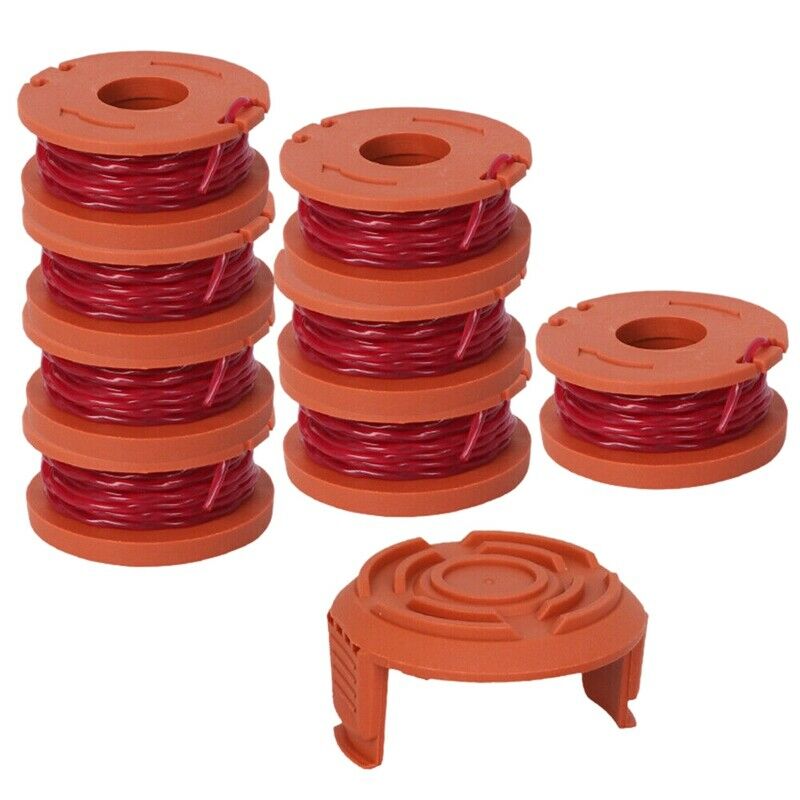9 Pack Replacement Spool St Trimmer Line 8 Pack Spool and 1 Cap Lawn Mower AccF2