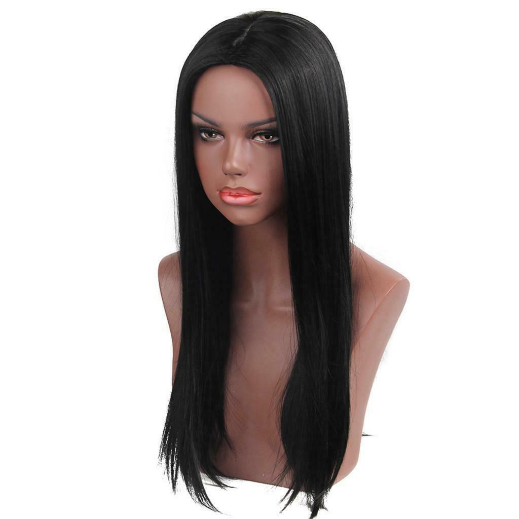 Women's Long Wig Natural Straight Full Wig, Black Like Human Hair