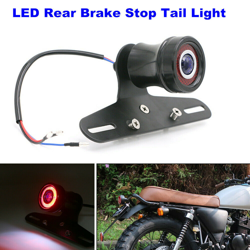 12V Motorcycle Scooter Retro Fender Lamp LED Brake Rear Tail Turn Signal Light