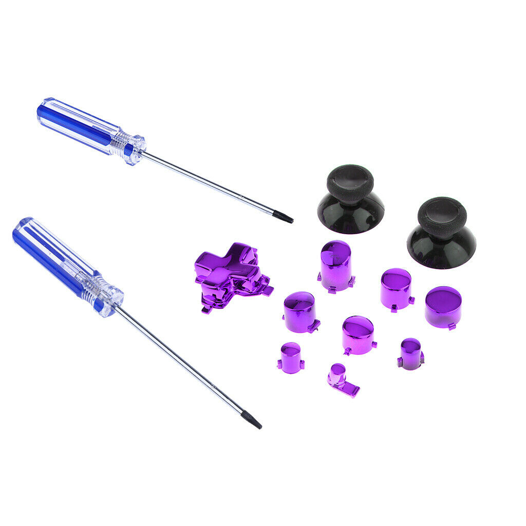Chrome Bumpers Triggers LB RB LT RT Replacement Buttons Bundle Kit +