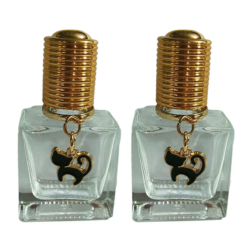 2 Pieces 10ml Glass Perfume Empty Bottles Travel Aroma Cosmetic Sample Vial