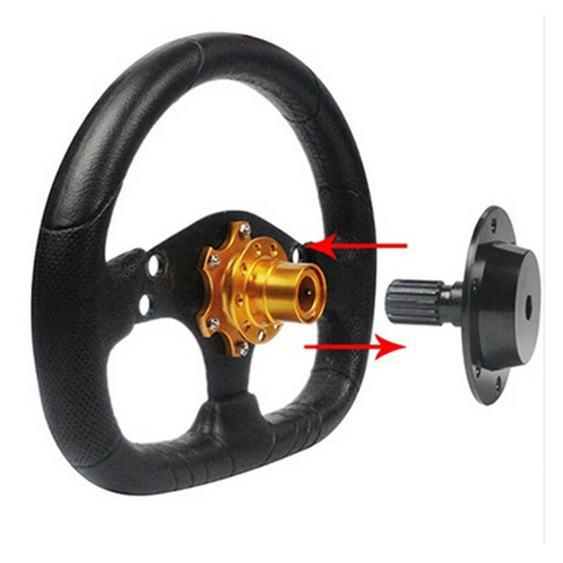 Universal Car Steering Wheel Quick Release HUB Racing Adapter Snap Off Dia 85mm