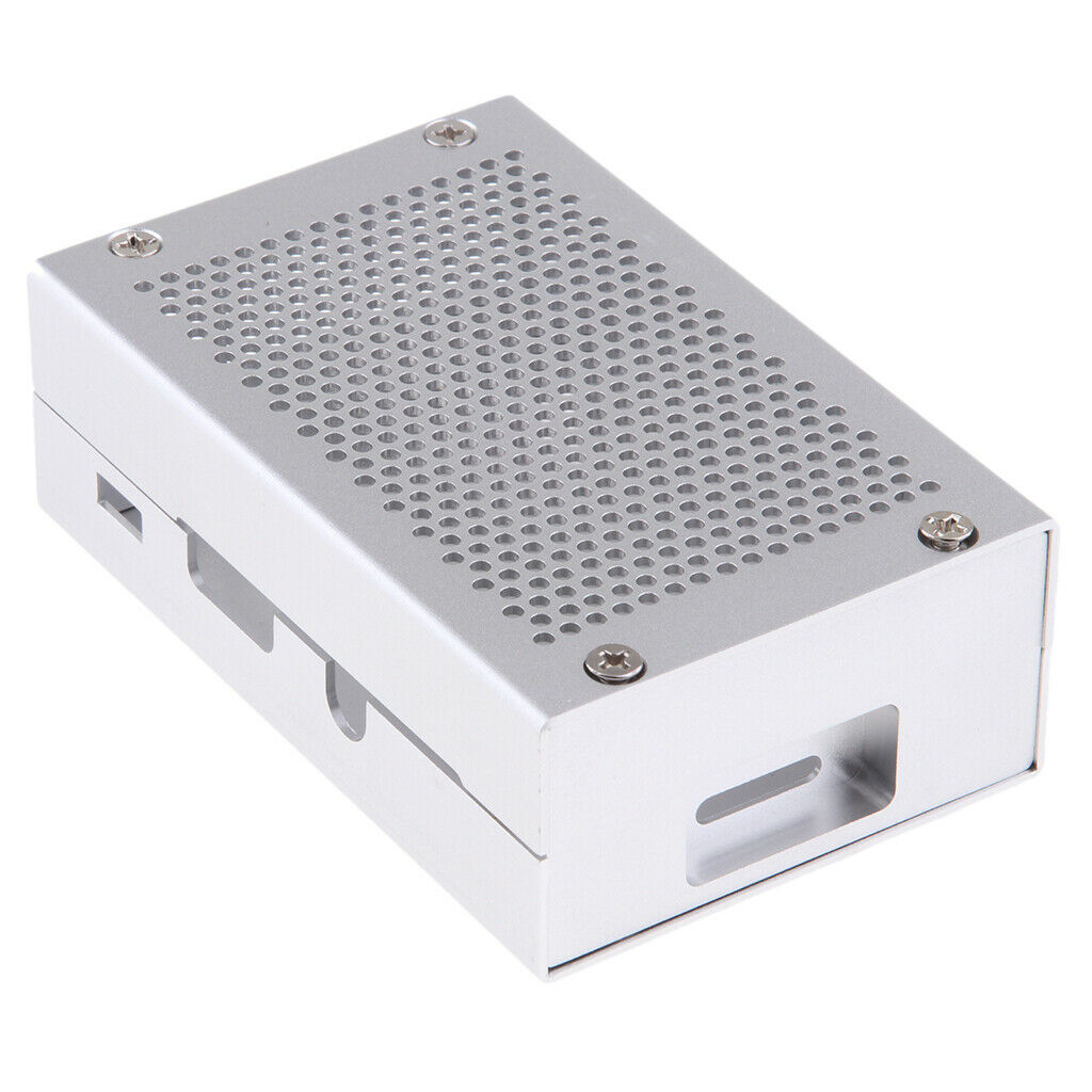 Aluminum Alloy Protective Case Enclosure Box For Raspberry Pi 2B 3B Gray
