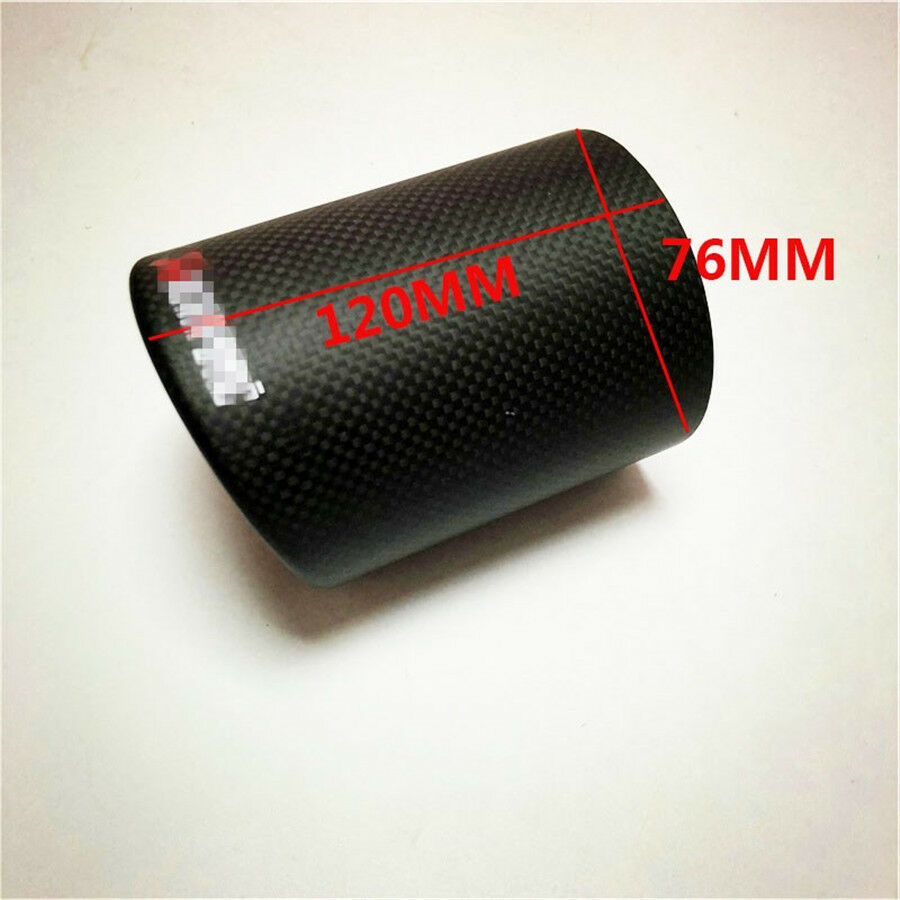 Exhausts pipe Carbon Cover with Matte Carbon Shell Exhaust Muffler Pipe Tip