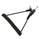 PC to 6.35 mm Spring-PC Sync Cable with Screw Lock Suitable for Yongnuo